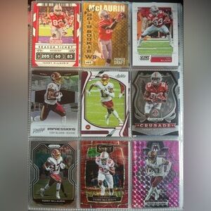 🏈 Terry McLaurin National Football League NFL Sport Trading Cards, Lot of 9